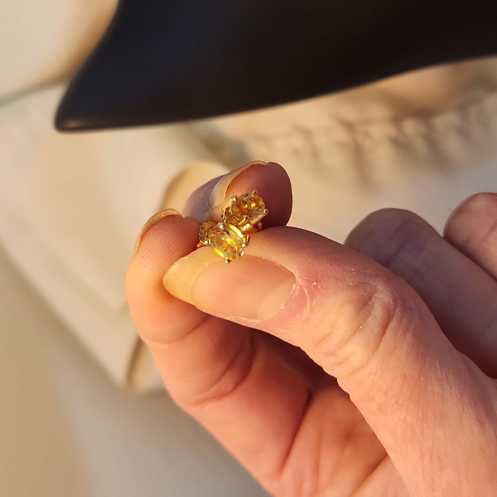 Citrine Stud Earrings